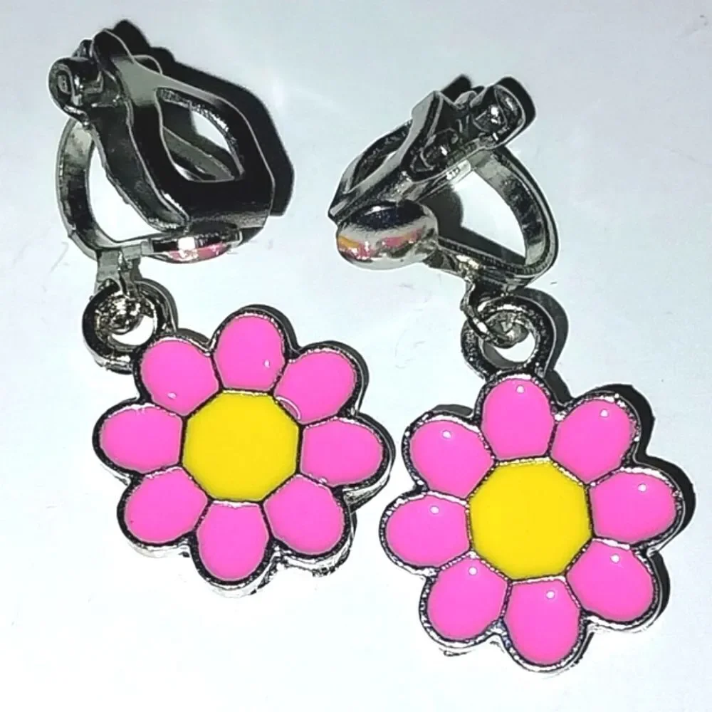 Hand Crafted Super cute kid's fashion clip-on earrings
